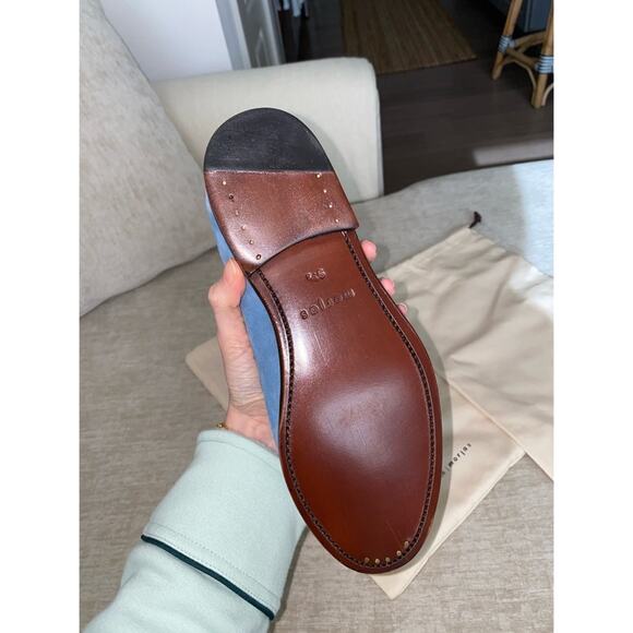 Sporty & Rich x Morjas Blue Leather & Suede Loafers - Picture 5 of 5